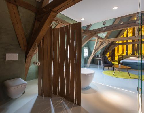 Posezení v ubytování B&B La Suite