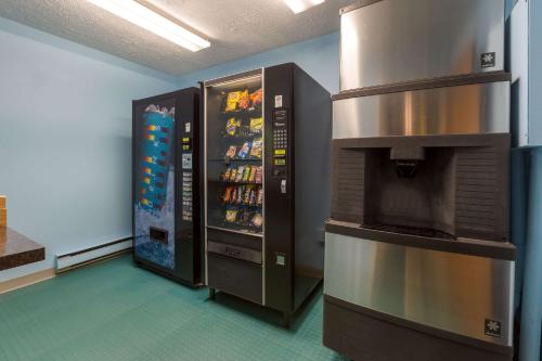 two vending machines in a room with drinks at Quality Inn Petoskey-Harbor Springs in Petoskey