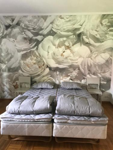 Кровать или кровати в номере STF Höga Kusten vandrarhem