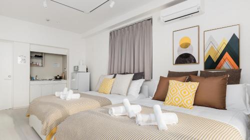 Η κουζίνα ή μικρή κουζίνα στο Hotel Apartment Ueno Inaricho Sta