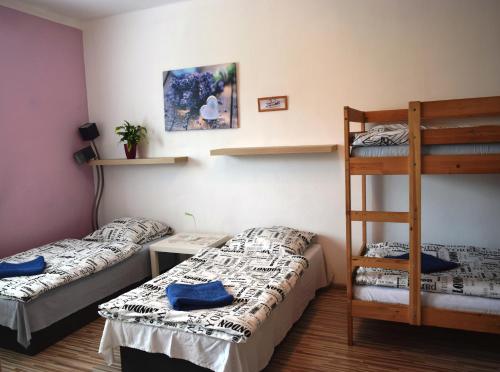 Poschodová posteľ alebo postele v izbe v ubytovaní Apartman Martin