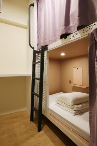 Postel nebo postele na pokoji v ubytování Loosha Hostel