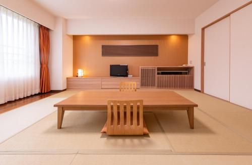 Kuchyň nebo kuchyňský kout v ubytování Yuzawa Toei Hotel