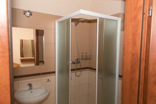 Koupelna v ubytování Apartamenty Fala