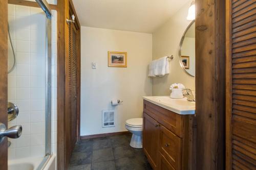 A bathroom at Vista View Chalet - 2 Bed 1 Bath Vacation home in Lake Wenatchee