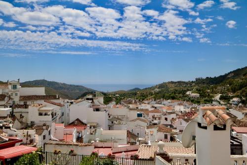 a view of a city from the top of a building at Boutique Hotel La Posada del Angel Ojén in Ojén