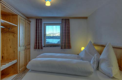 Cama o camas de una habitación en Ferien-Schlössle Michaela