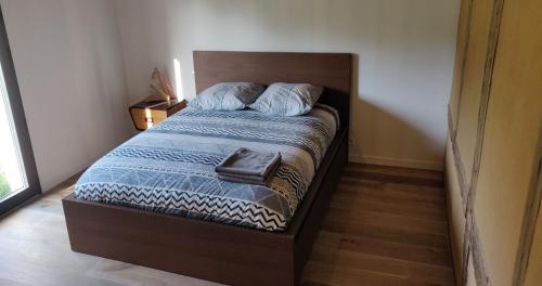 Postel nebo postele na pokoji v ubytování La Grange d'Hardy
