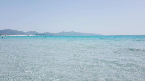 a large body of water with mountains in the background at Casa vacanze "Gli Ulivi" Apt 1 in Matzaccara