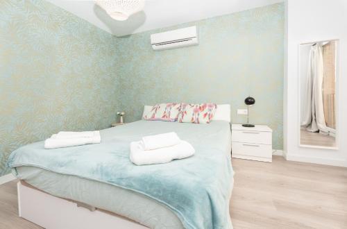 Posteľ alebo postele v izbe v ubytovaní Fantásticos Lofts Malagueta
