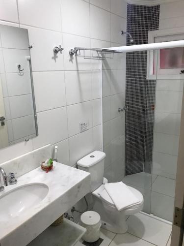 Koupelna v ubytování Pousada Cana Caiana