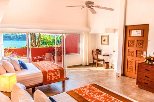 Posezení v ubytování Las Brisas Huatulco-All Inclusive