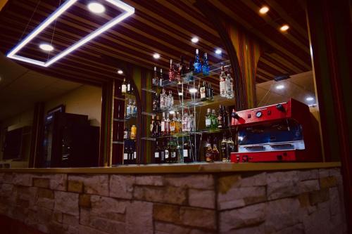 The lounge or bar area at Almudena Suites Uyuni