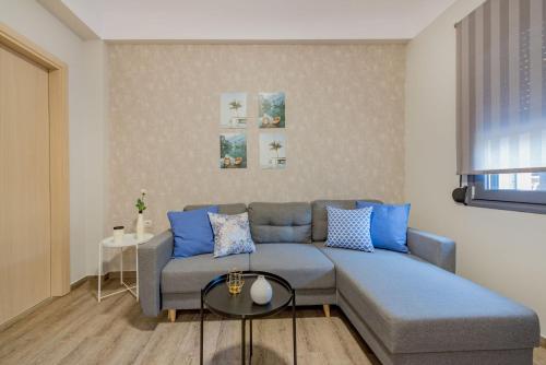 Гостиная зона в Stylish & Bright Apartment in the City Centre