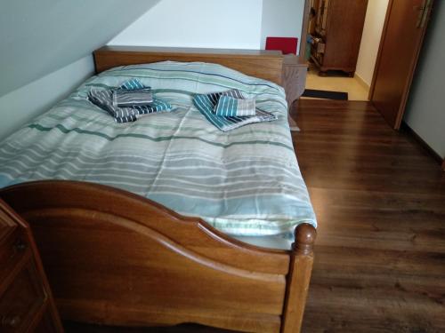 Postel nebo postele na pokoji v ubytování Krkonoše apartment