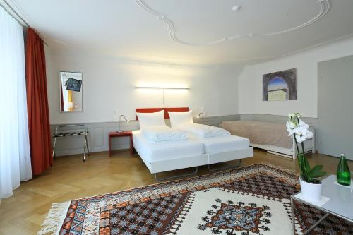 Katil atau katil-katil dalam bilik di Hotel Roter Ochsen