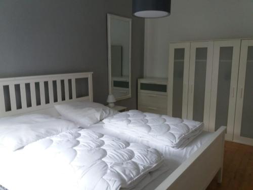 Postel nebo postele na pokoji v ubytování Ferienwohnung Jessica