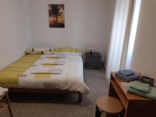 Un pat sau paturi într-o cameră la Ristorante Bellavista