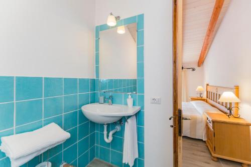 Koupelna v ubytování Villa Brigida