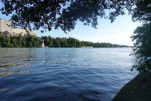 a view of a large body of water at ZUM ZIEL Hotel Grenzach-Wyhlen bei Basel in Grenzach-Wyhlen