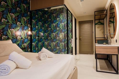 Un ou plusieurs lits dans un hébergement de l'établissement Agave Boutique Hotel