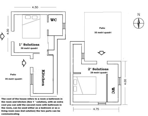 a diagram of a bathroom floor plan at Casa Bedda in Noto Marina