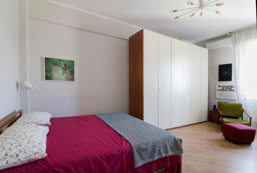 Postel nebo postele na pokoji v ubytování Via Pai Home Accogliente bilocale a due passi da Firenze Wi-Fi veloce & parcheggio gratuito