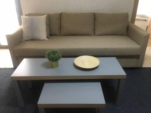 Χώρος καθιστικού στο Appartement près de Novotel face au parc WELCOME STAY
