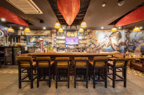 En restaurant eller et andet spisested på Boutique Hotel La Villa