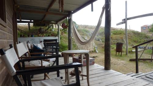 Balkón nebo terasa v ubytování Cabañas Puerto Diablo