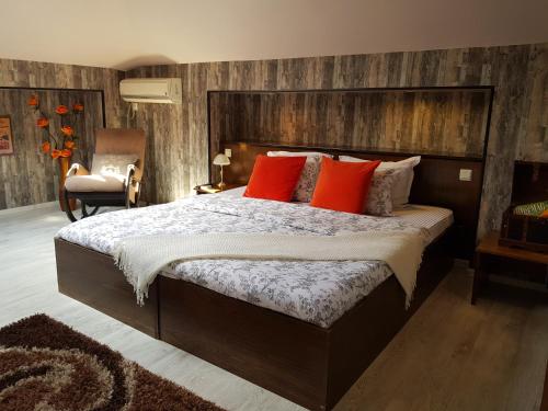 Cama o camas de una habitación en Hotel Minaliat Vek