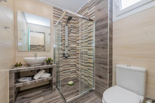 Koupelna v ubytování Stathis Studios I