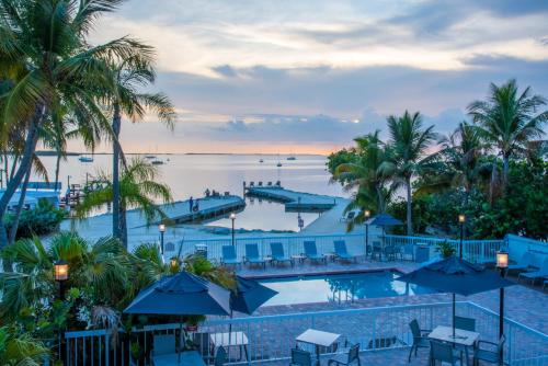 a view of the pool at the resort at Bayside Inn Key Largo in Key Largo