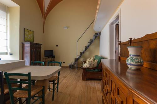 Ruang duduk di Palazzo Leuzzi B&B