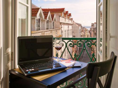 Balkón nebo terasa v ubytování Lisbon Colours Bairro Alto Apartments