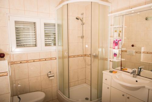 Koupelna v ubytování La Villa-Silba