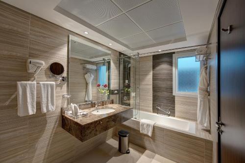 Koupelna v ubytování Omega Hotel Dubai