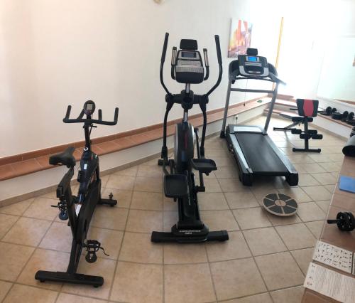 
The fitness center and/or fitness facilities at Hotel Galli - Wellness & Spa
