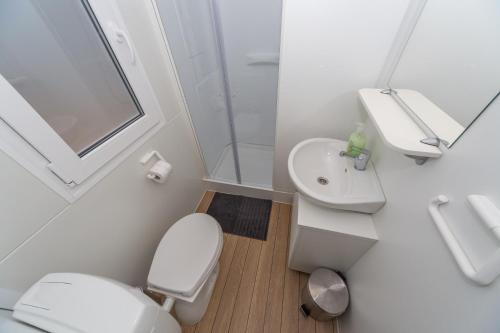 Koupelna v ubytování Mobile Homes Crystal