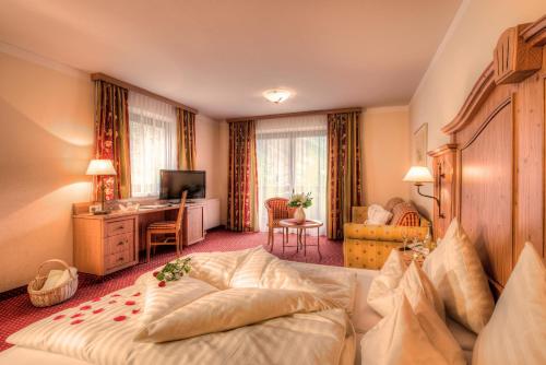 Hotel Gletscherblickにあるベッド
