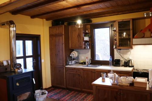Kuchyňa alebo kuchynka v ubytovaní Casa Kedrova, Mountain Voras-Kaimaktsalan Edessa