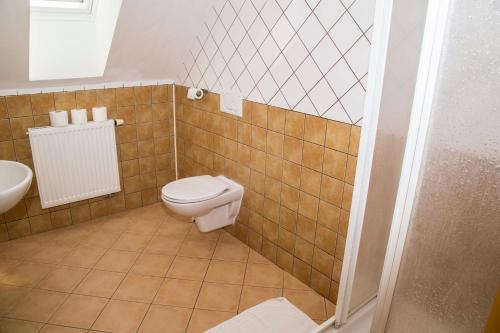 Koupelna v ubytování hotel U lip Trojanovice