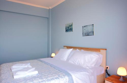 T8 APARTMENT ON THE BEACHにあるベッド