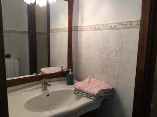 Koupelna v ubytování CASA AZZURRA MONTE SANTA MARIA TIBERINA