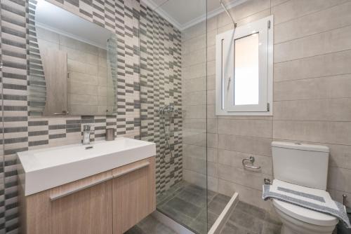 Kylpyhuone majoituspaikassa Babos Apartment