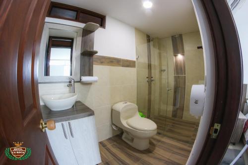 Koupelna v ubytování Hotel La Roca San Rafael