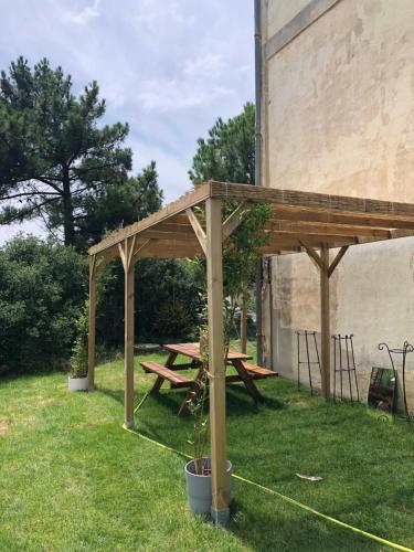 Taman di luar Surfhostel Hossegor