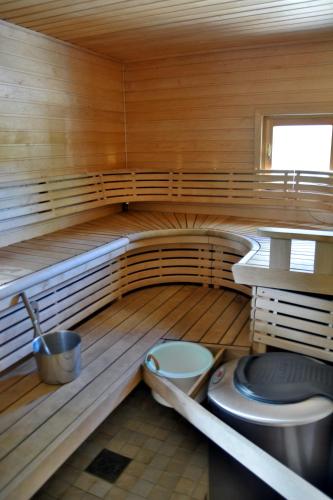 Vannituba majutusasutuses Revontuli Resort Cottages