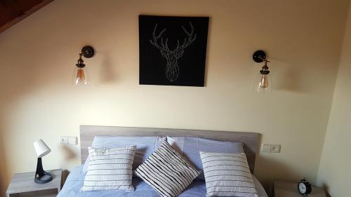 Postel nebo postele na pokoji v ubytování Family Duplex Esterri