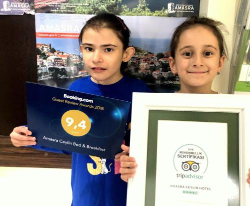 Πιστοποιητικό, βραβείο, πινακίδα ή έγγραφο που προβάλλεται στο Amasra Ceylin Otel